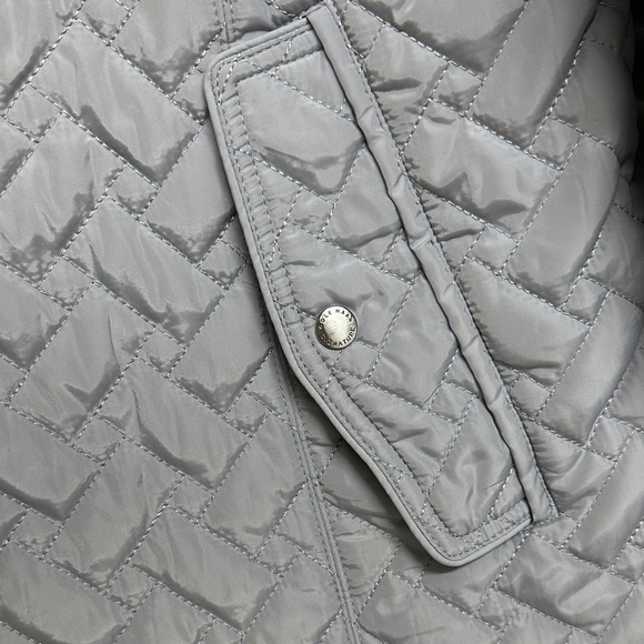Cole Haan Women's Light Gray Quilted Puffer Jacket - Picture 3 of 5